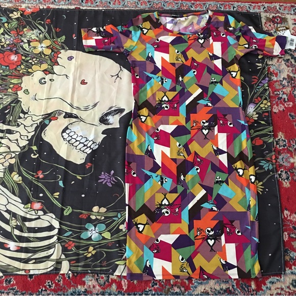 NWT LulaRoe Disney Nightmare Before Christmas Julia Dress Jack Skellington - Picture 4 of 8